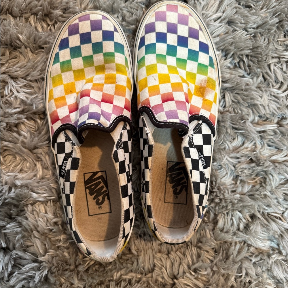 Vans Multicolor Checkered Slip-On Sneakers